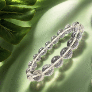 極上白水晶の単周ブレスレット、風水で身を守る最高の逸品!水晶の霊韻を凝縮し、厄を払い運を開き、手首に吉祥の福沢を巡らせます